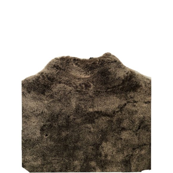 Gray Faux Fur Vest La Fete Size 2XL 3XL Plus Zipper Full Zip Up Sexy Sleeveless - Picture 6 of 9